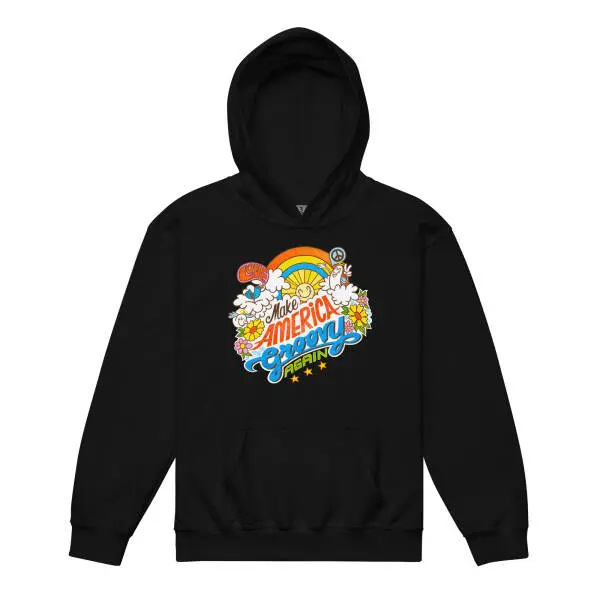 Groovy Again Youth Hoodie - Image 4