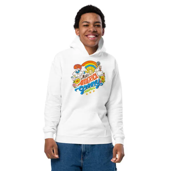 Groovy Again Youth Hoodie - Image 3