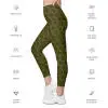 Join Or Die Women's Pocket Leggings (Army) - Image 3